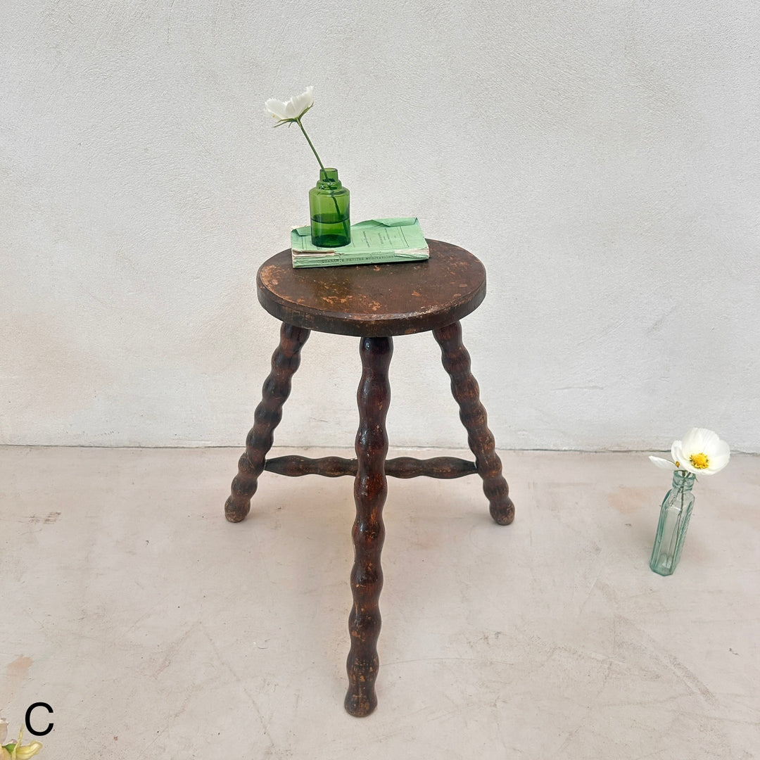 Antique wooden Bobbin Stool