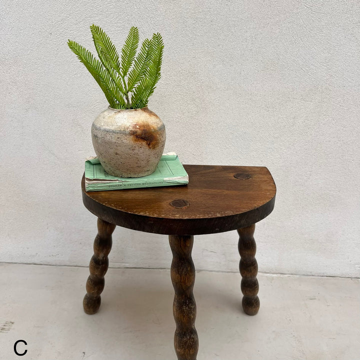 Antique wooden Bobbin Stool