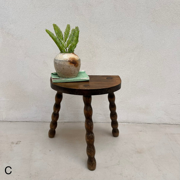 Antique wooden Bobbin Stool