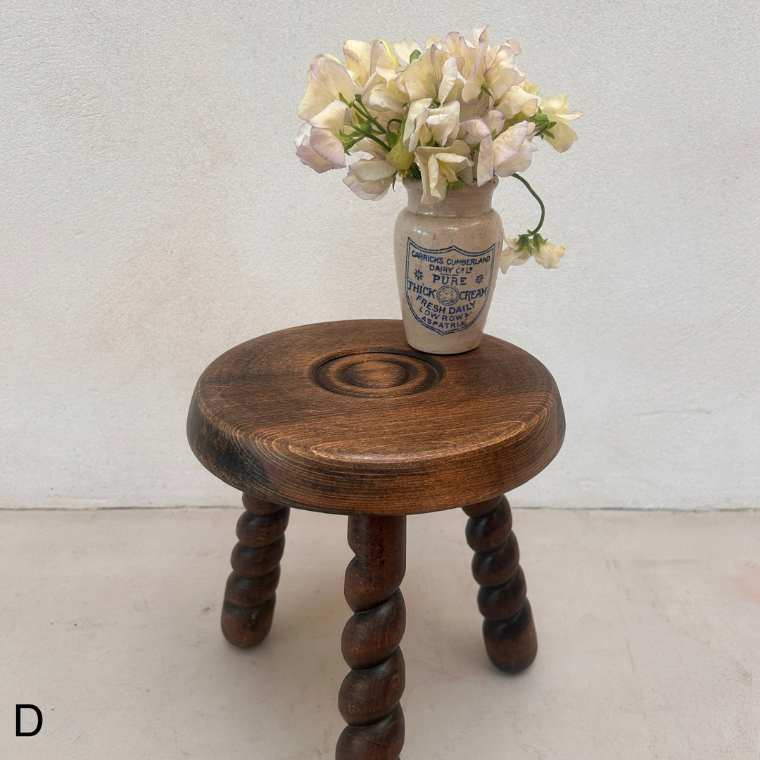 Antique wooden Bobbin Stool