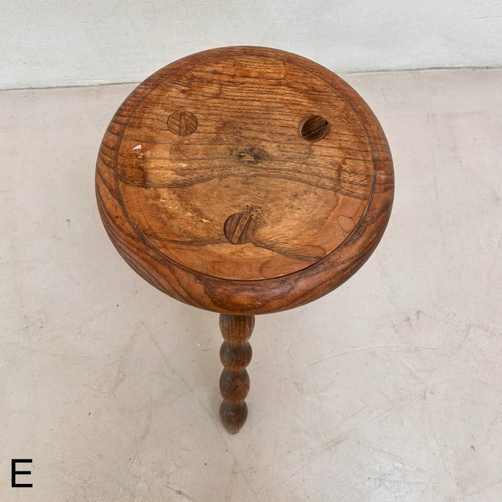 Antique wooden Bobbin Stool