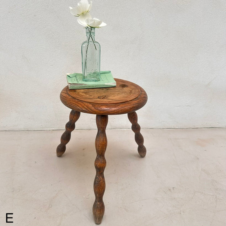 Antique wooden Bobbin Stool