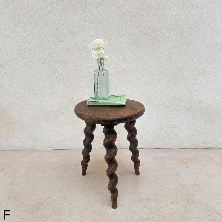 Antique wooden Bobbin Stool