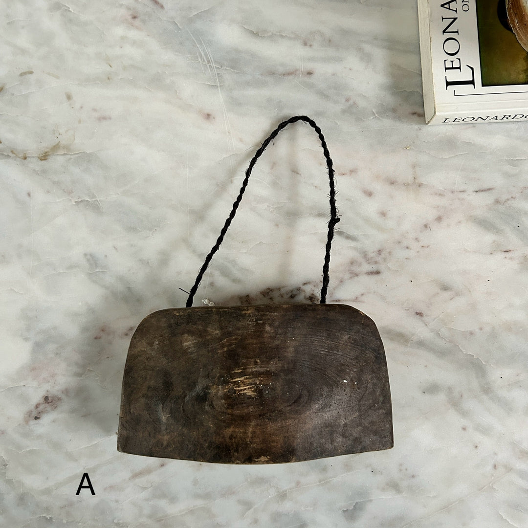 Antique wooden cowbells