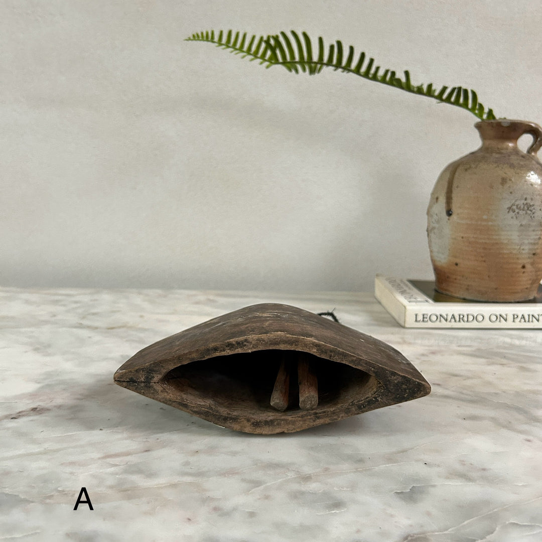 Antique wooden cowbells