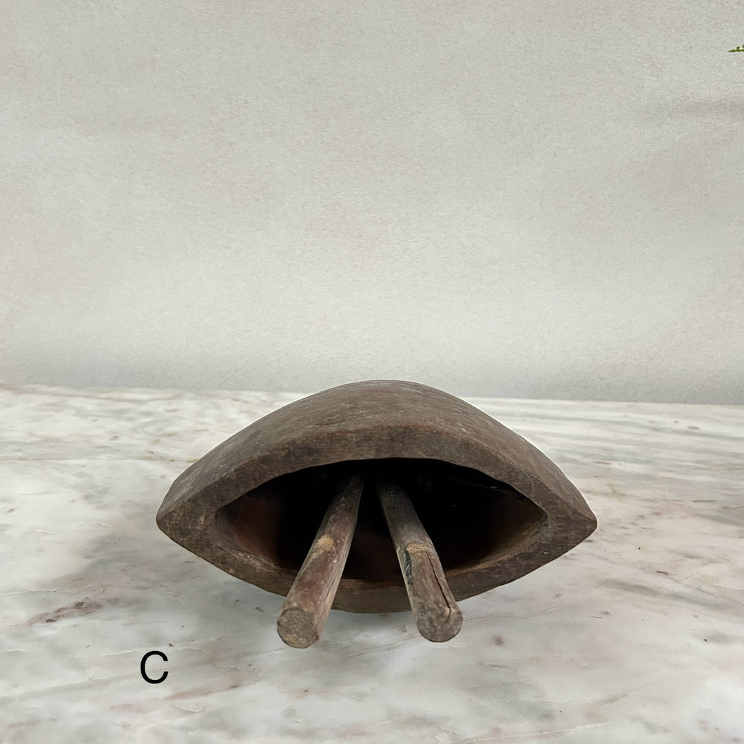 Antique wooden cowbells