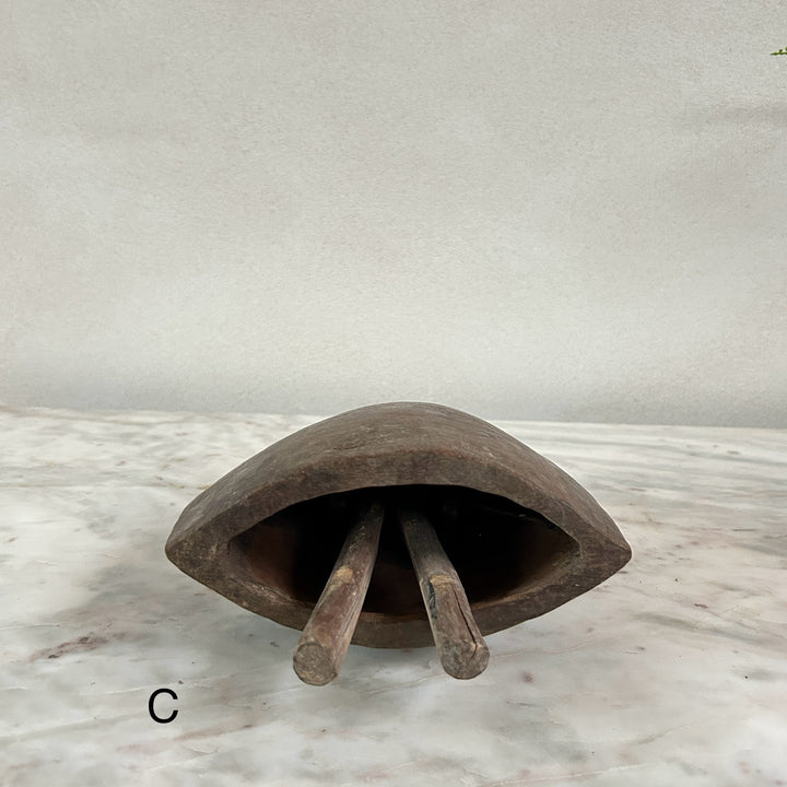 Antique wooden cowbells