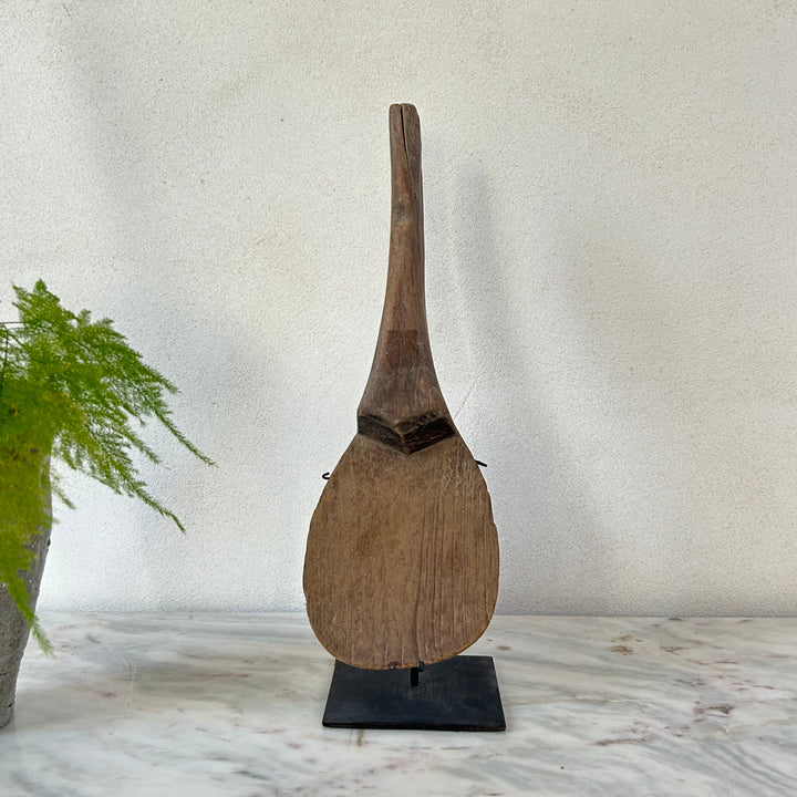 Antique wooden spoon on stand Joko