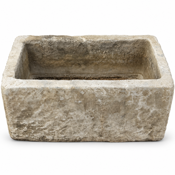 Antique Hand Carved Stone Trough | B