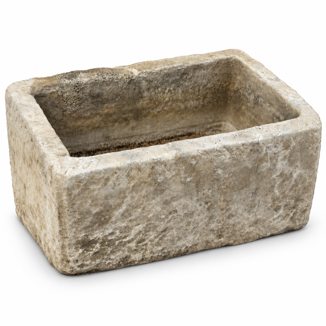 Antique Hand Carved Stone Trough | B
