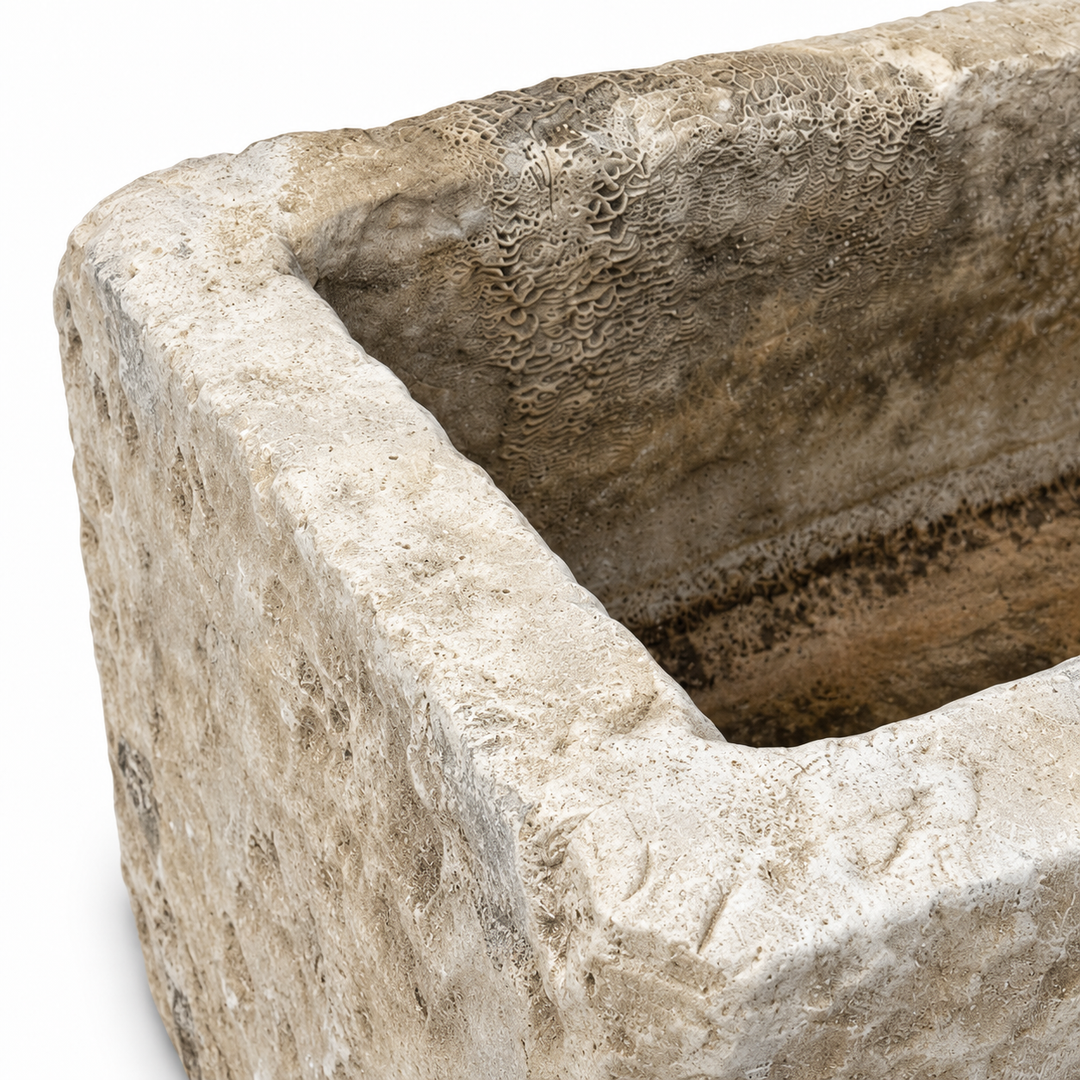 Antique Hand Carved Stone Trough | B