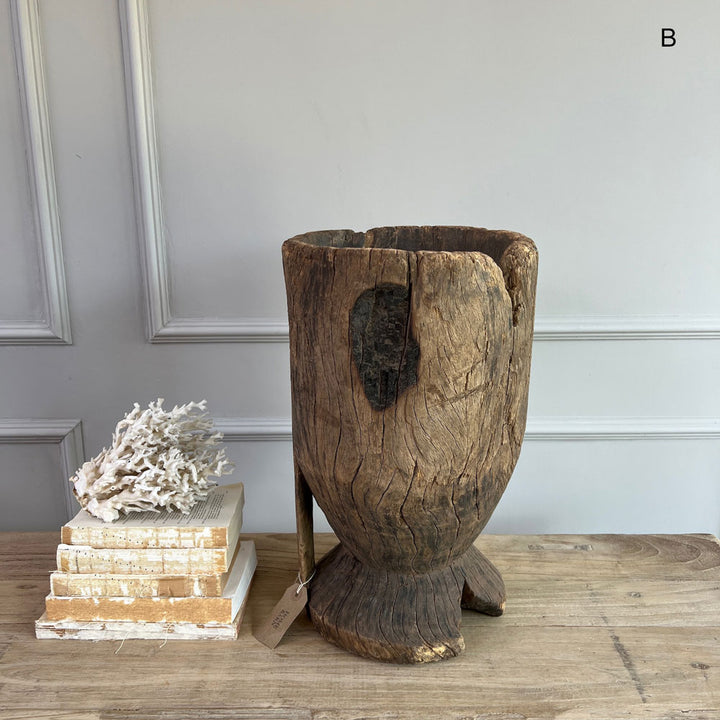 Antique African Wooden Mortar