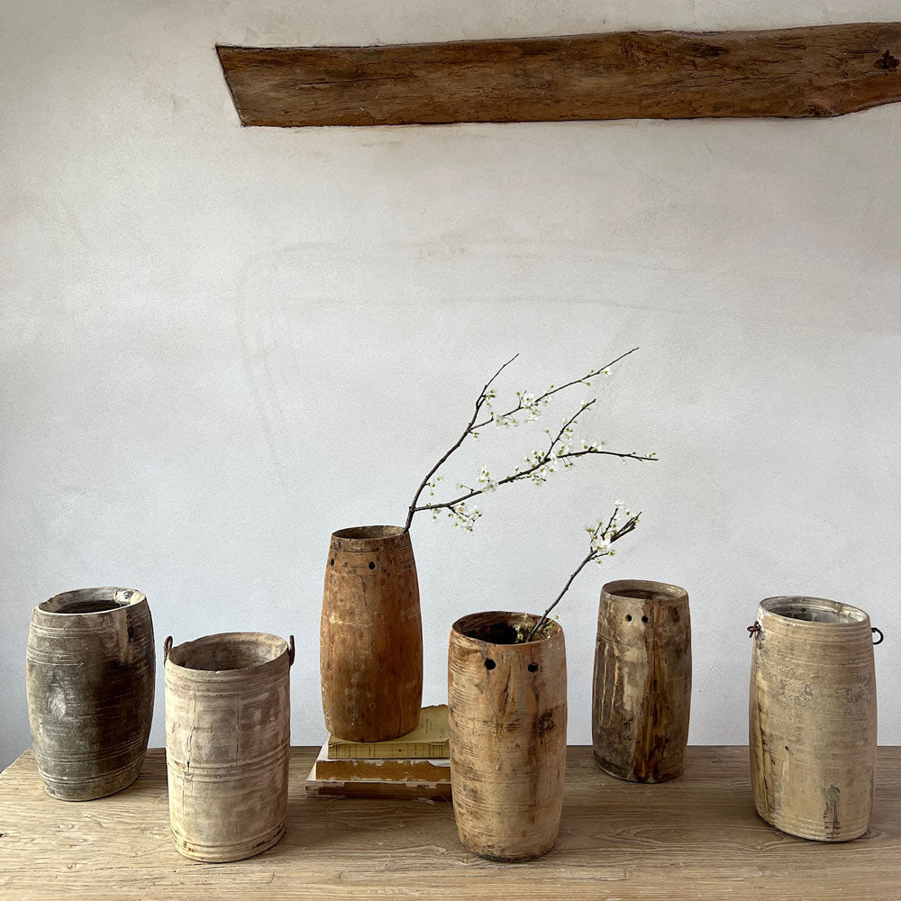 Wooden Nepali Pots Large B