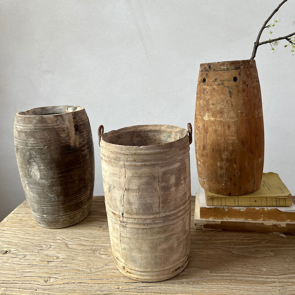 Wooden Nepali Pots Large B