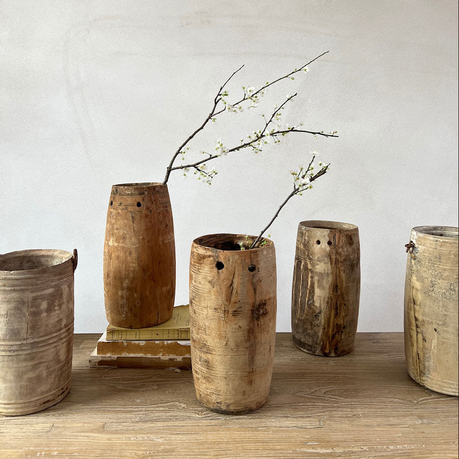Wooden Nepali Pots Large B