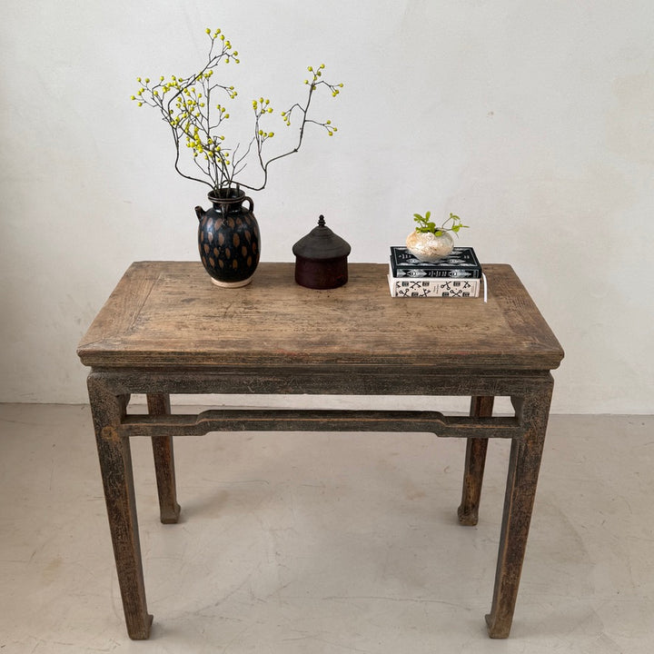 Antique Small Elm Console Table | Isla