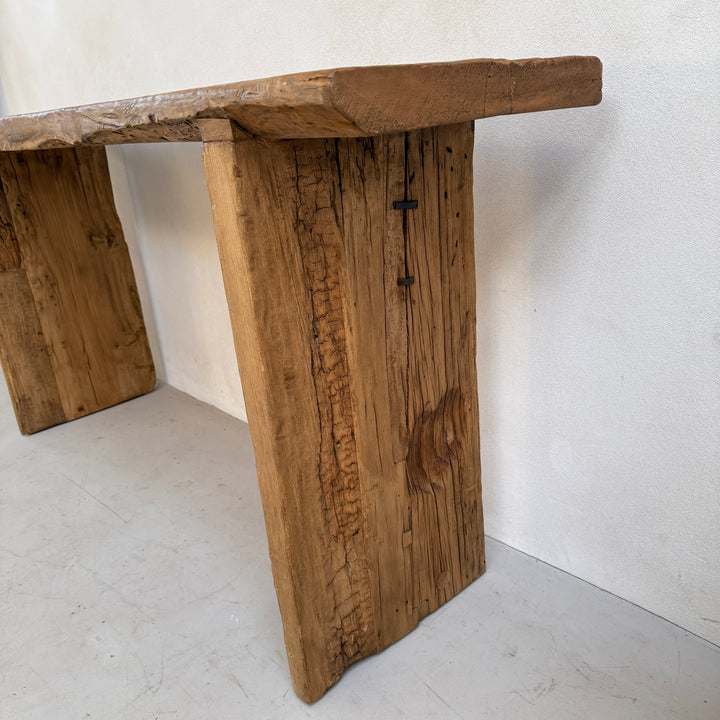 Rustic Reclaimed Wood St Ives Console Dark