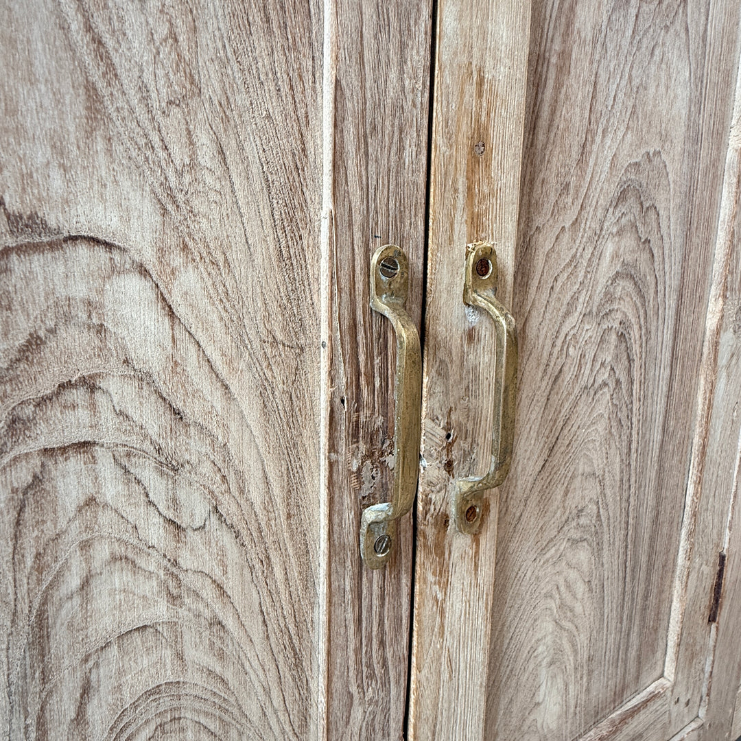 Vintage Whitewashed School Laboratory Cupboard – Albert