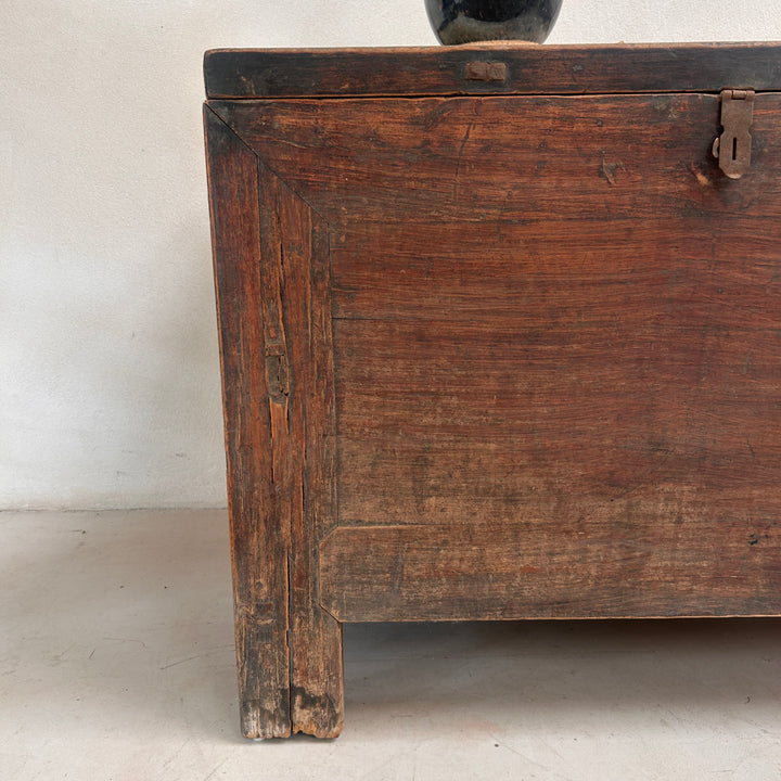 Antique Dark Wood Storage Chest | Jude