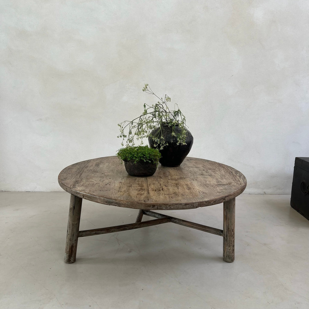 Round Antique Coffee Table | Melrose