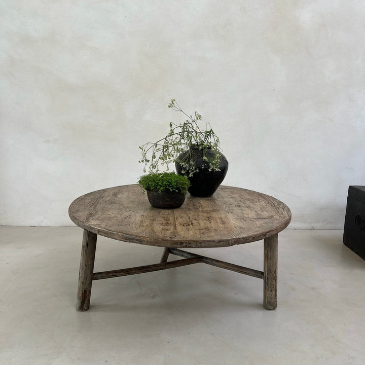 Round Antique Coffee Table | Melrose