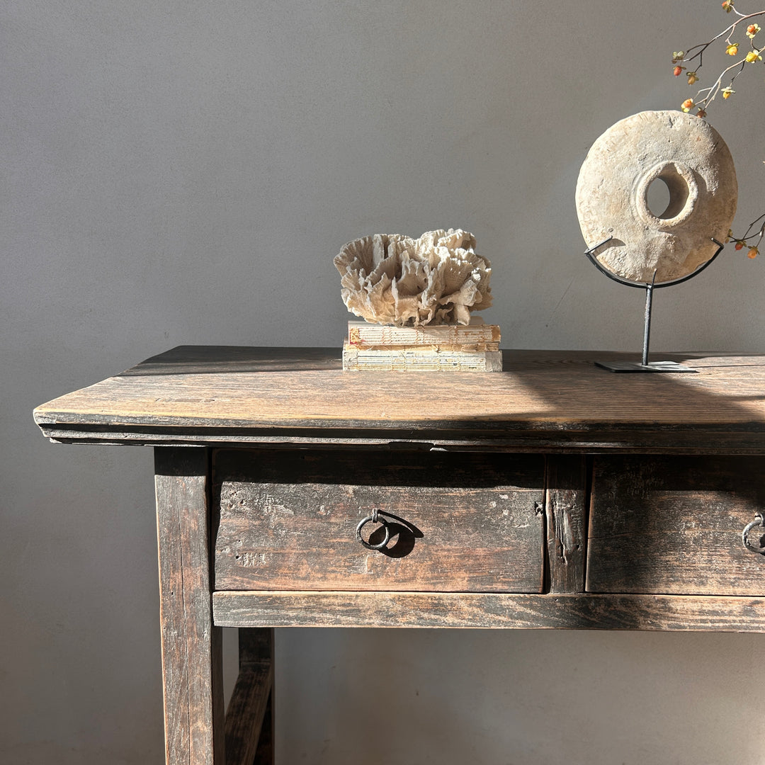Antique Elm Console Table | Monkton