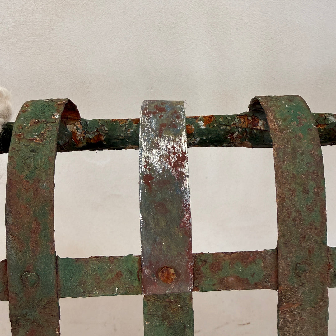 Antique French Metal Garden Bench