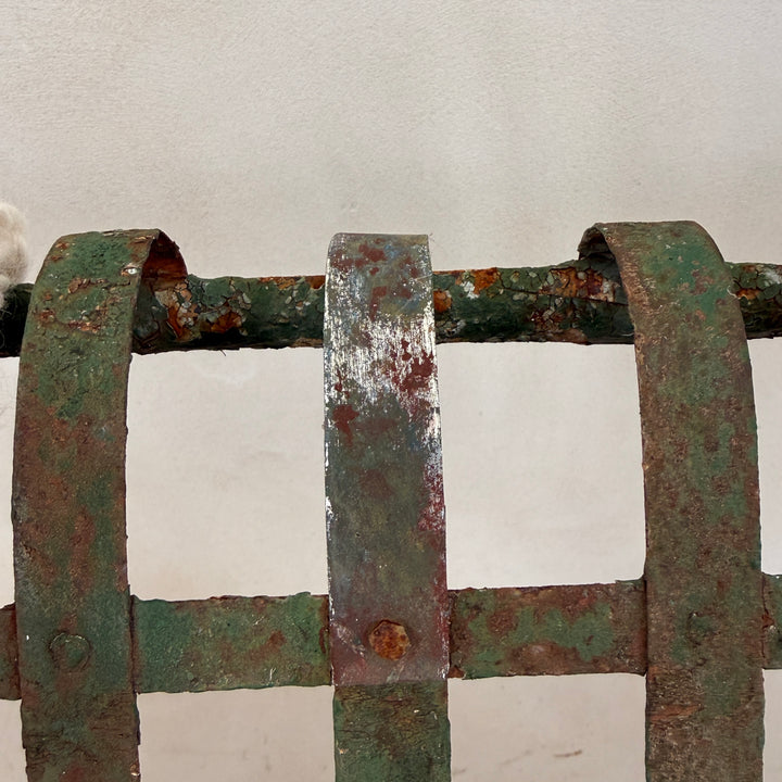 Antique French Metal Garden Bench