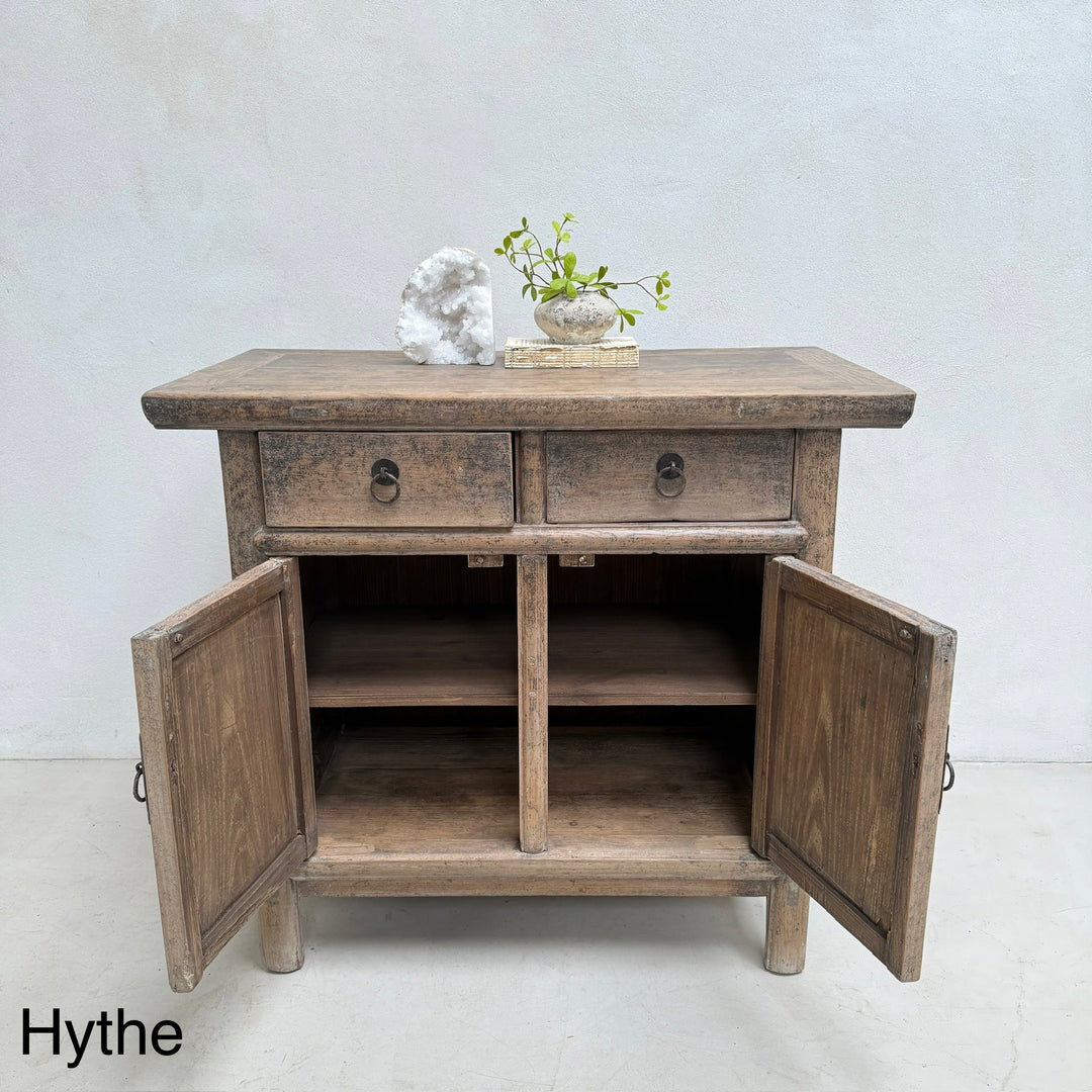Small Antique Elm Cupboards