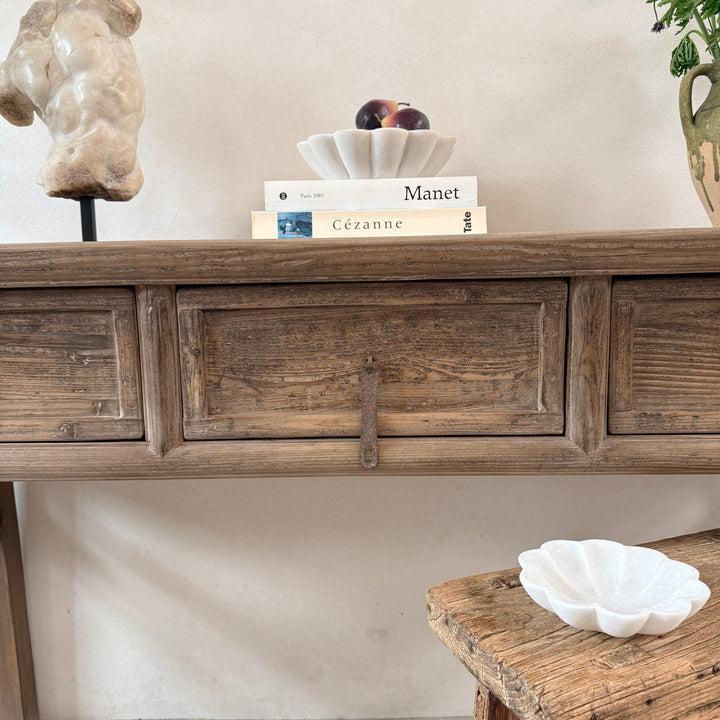 Antique dark wood console table | Hambledon
