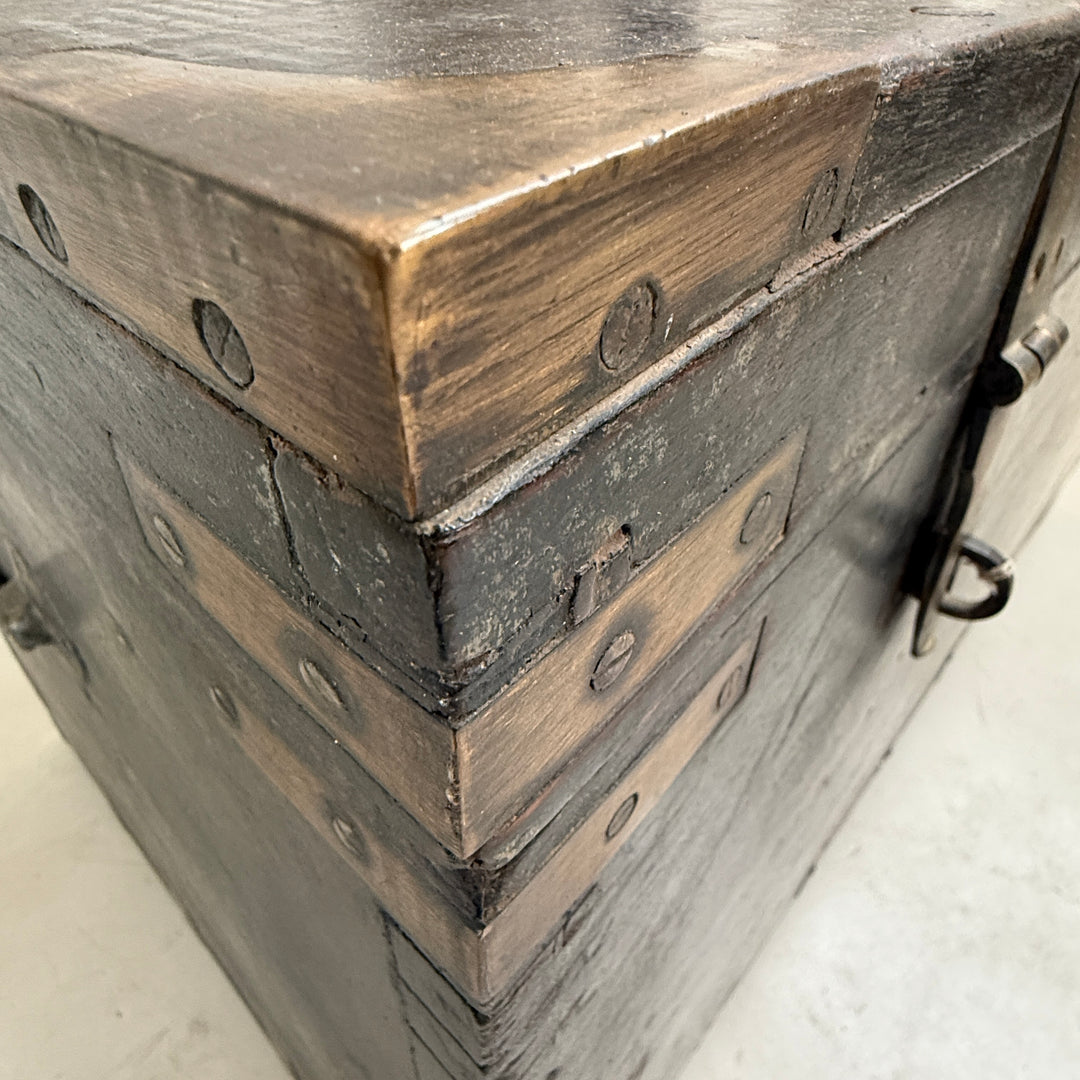 Large Antique Teak Merchant’s Trunk | Frieth