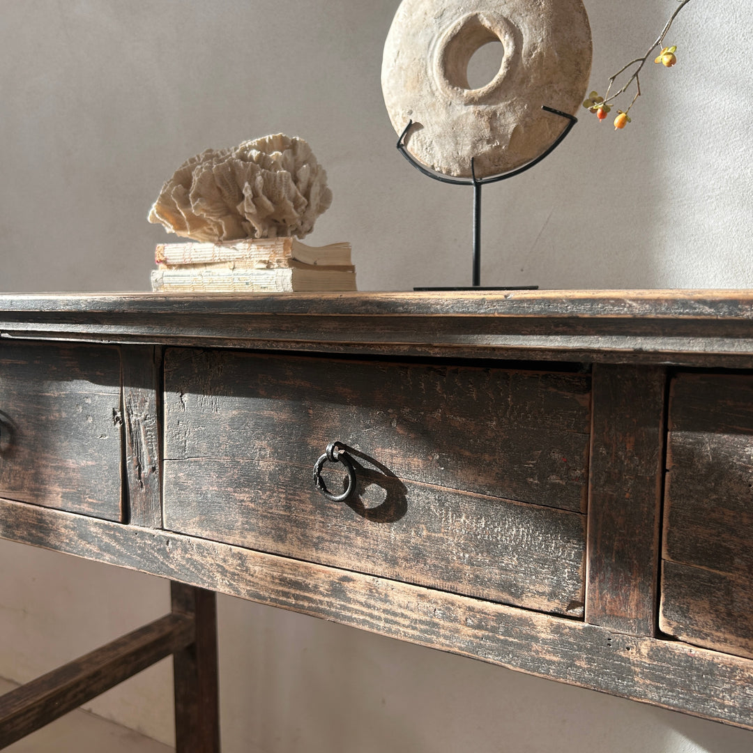 Antique Elm Console Table | Monkton
