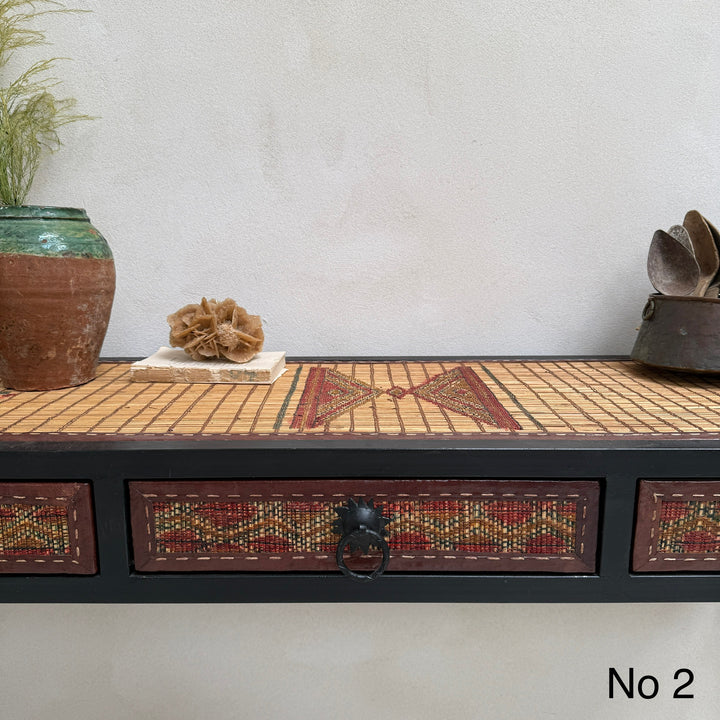 Handcrafted Nomadic Patterned Metal Console | Medium