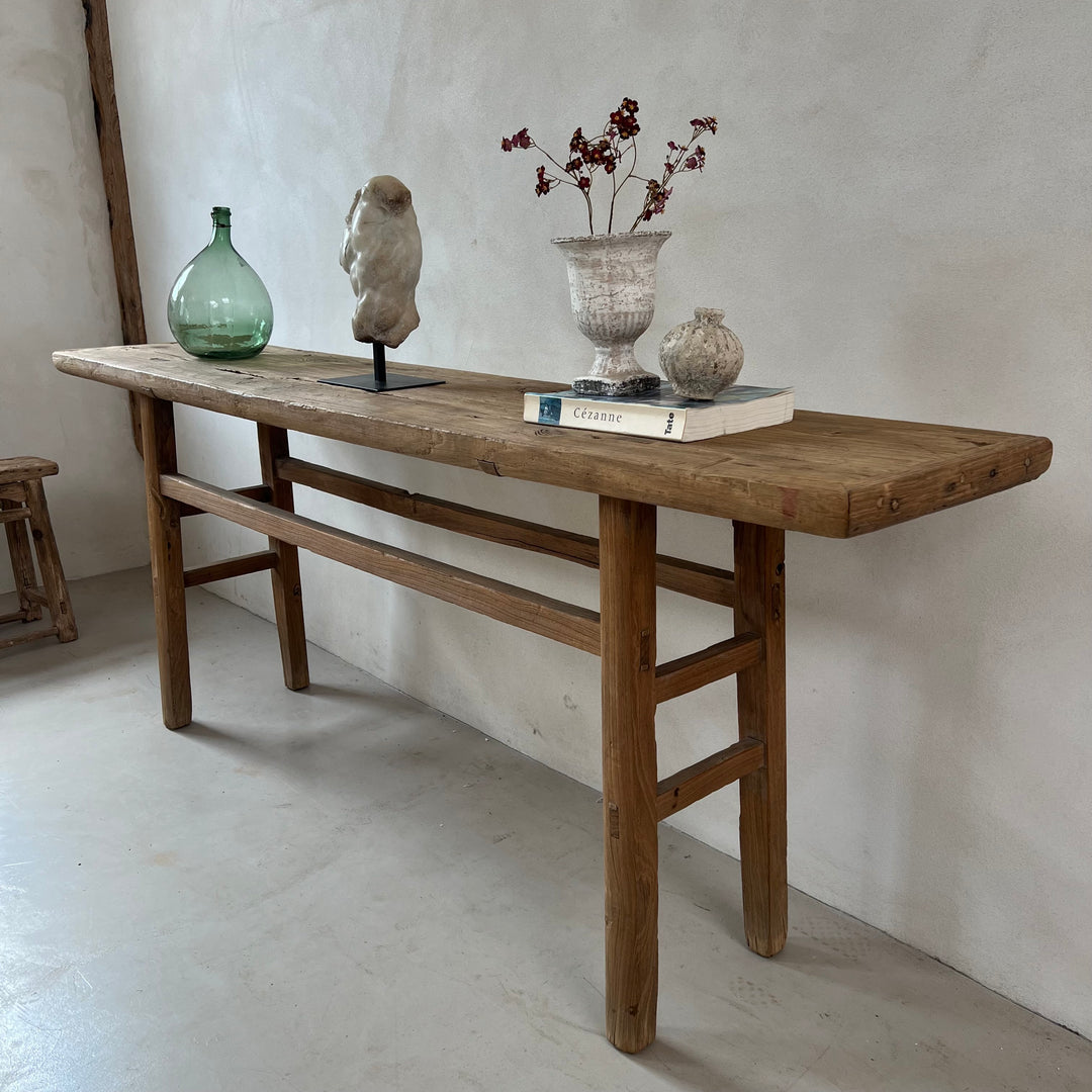Antique Elm Console Table | Tamara