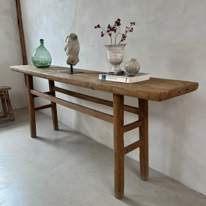 Antique Elm Console Table | Tamara