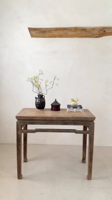 Antique Small Elm Console Table | Isla