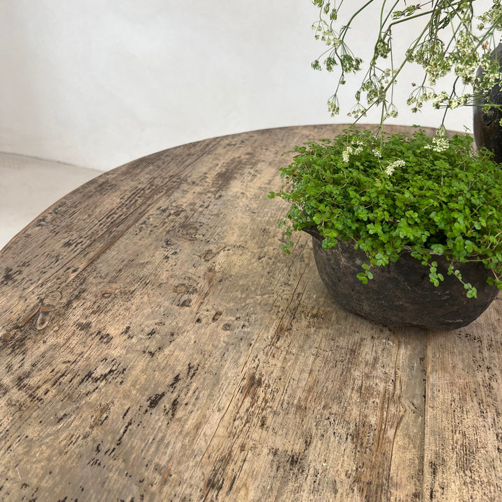 Round Antique Coffee Table | Melrose