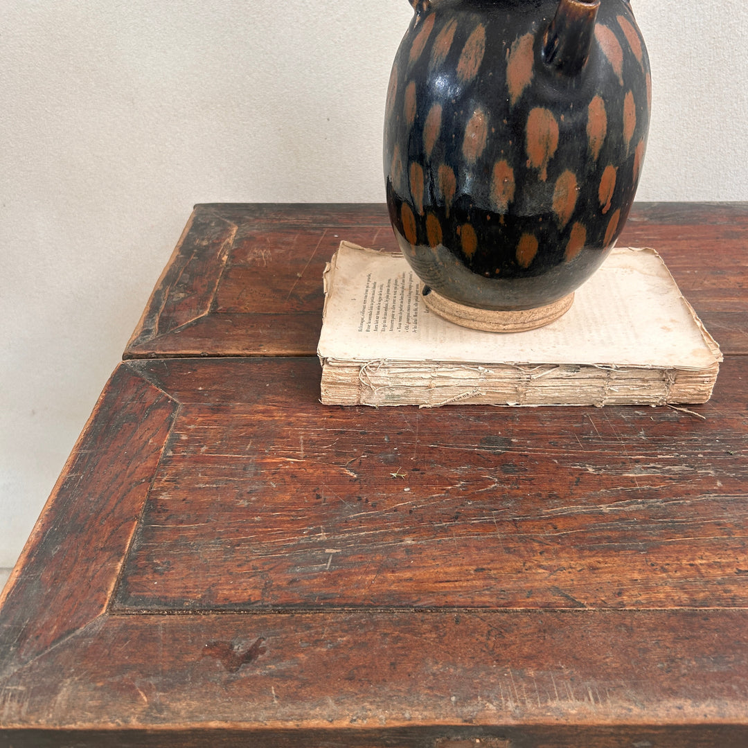 Antique Dark Wood Storage Chest | Jude