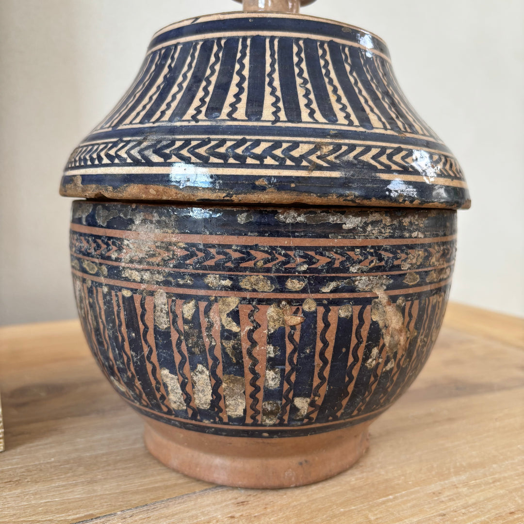 Antique Moroccan Safi Jubbaha Pot | Menna