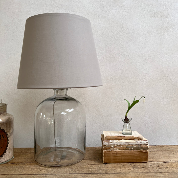 Clear Glass Table Lamp | Base only