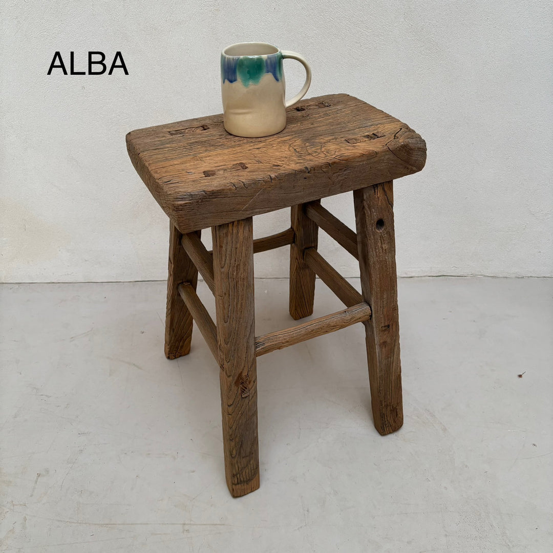 Antique Small Side Table | Large Stool (select from photo)