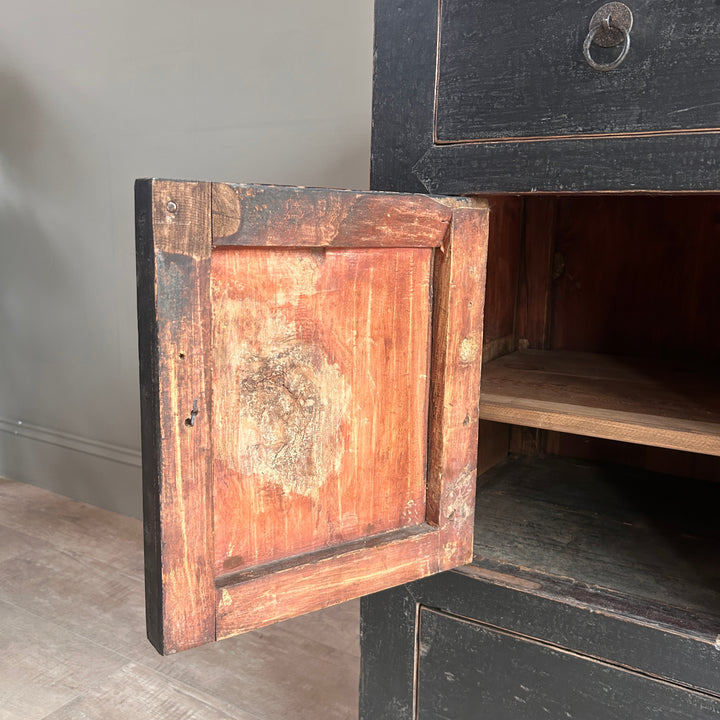 Antique Small Black Cupboard | Collette