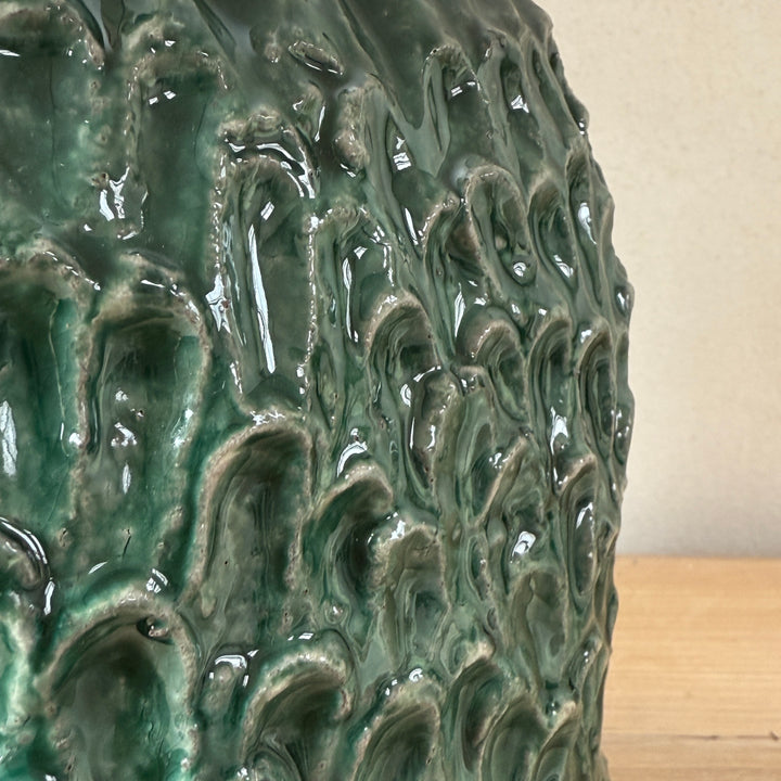 Green Glazed Ceramic Table Lamp