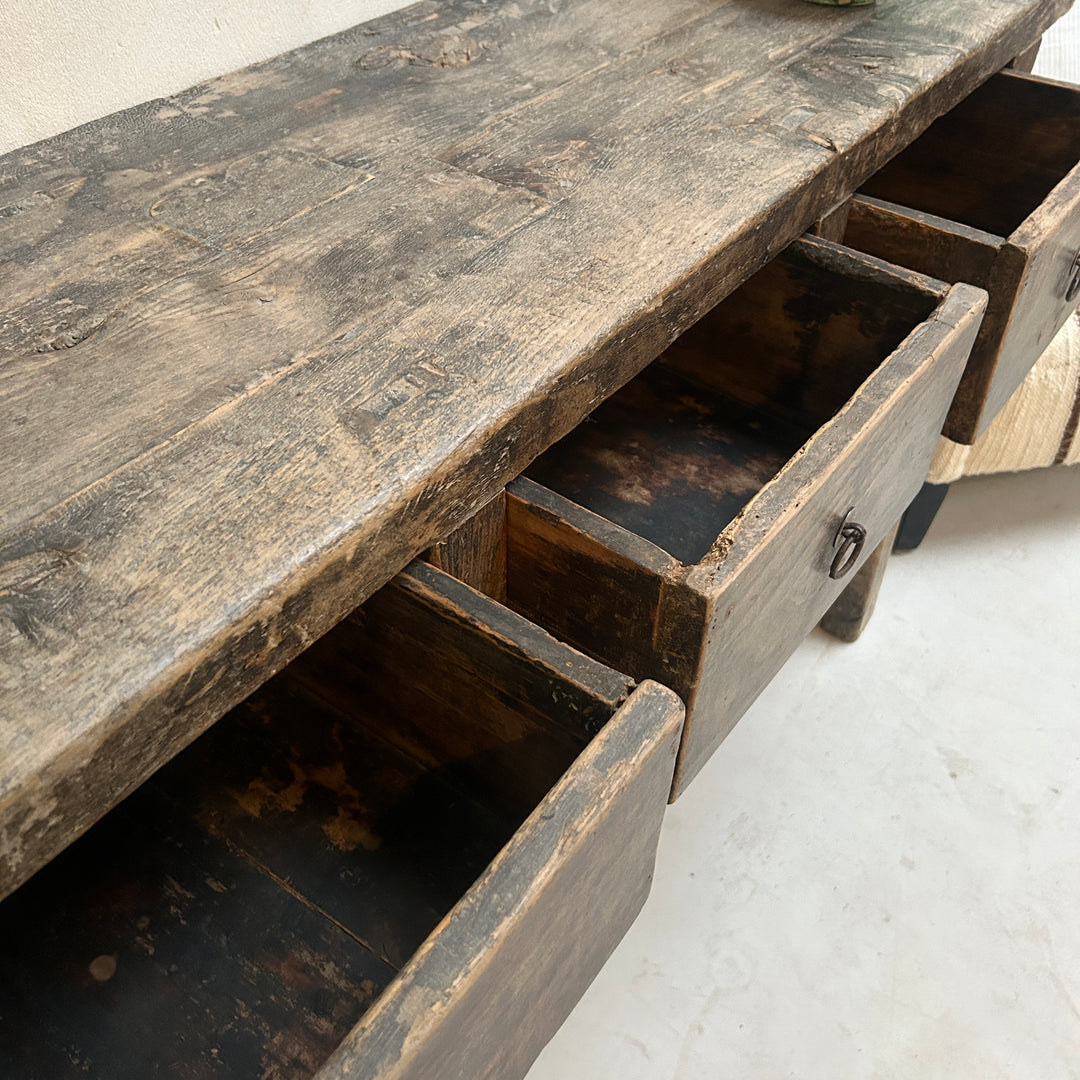 Antique Dark Wood Console Table | Guildford