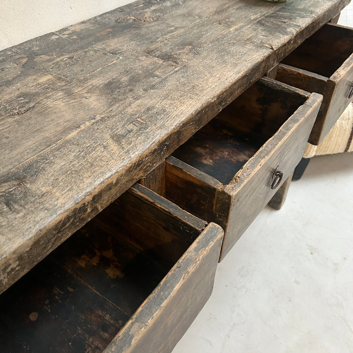 Antique Dark Wood Console Table | Guildford