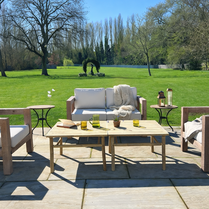 Bamboo Square garden coffee table