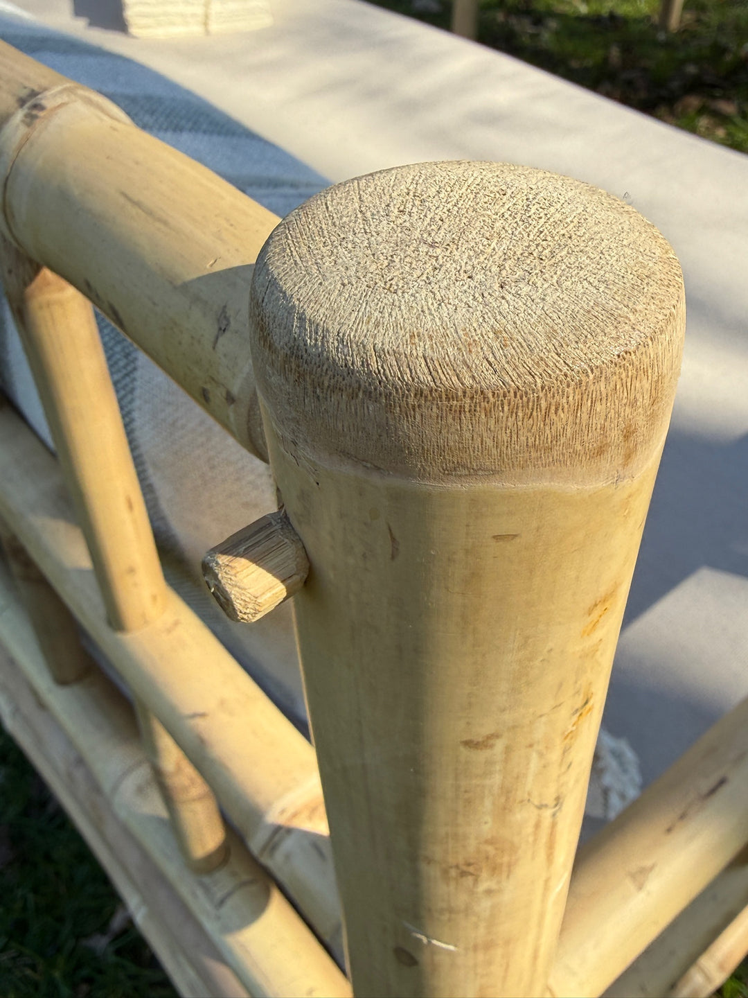 Bamboo outdoor garden seating set