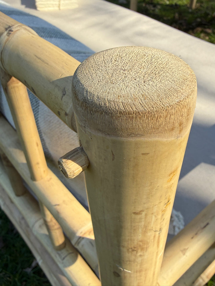 Bamboo outdoor garden seating set