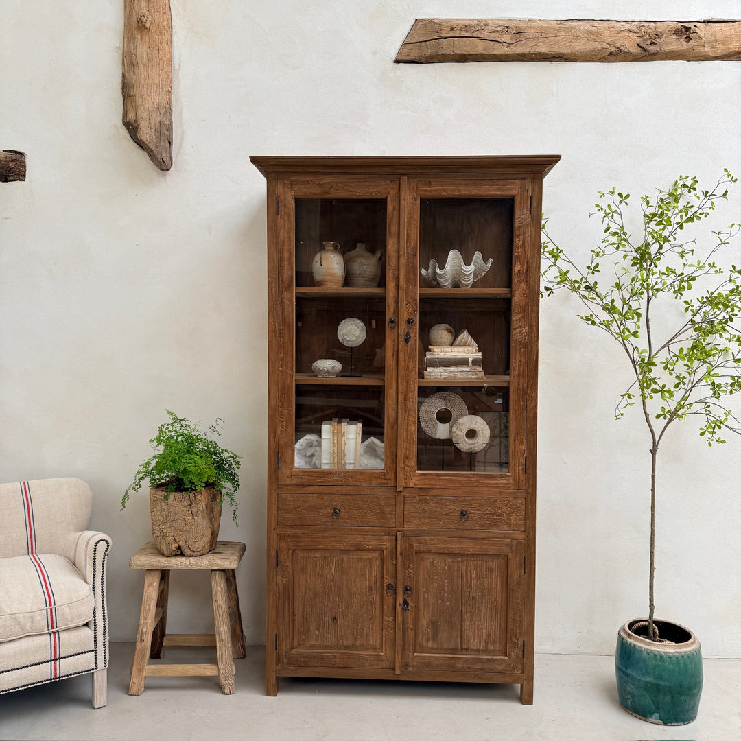 Beaconsfield Dark Wood Glazed Cupboard