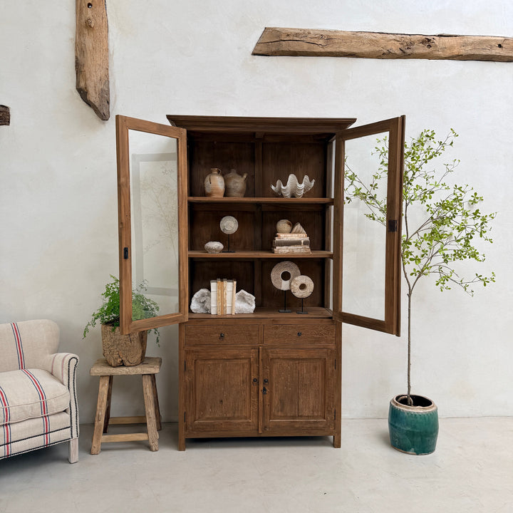 Beaconsfield Dark Wood Glazed Cupboard